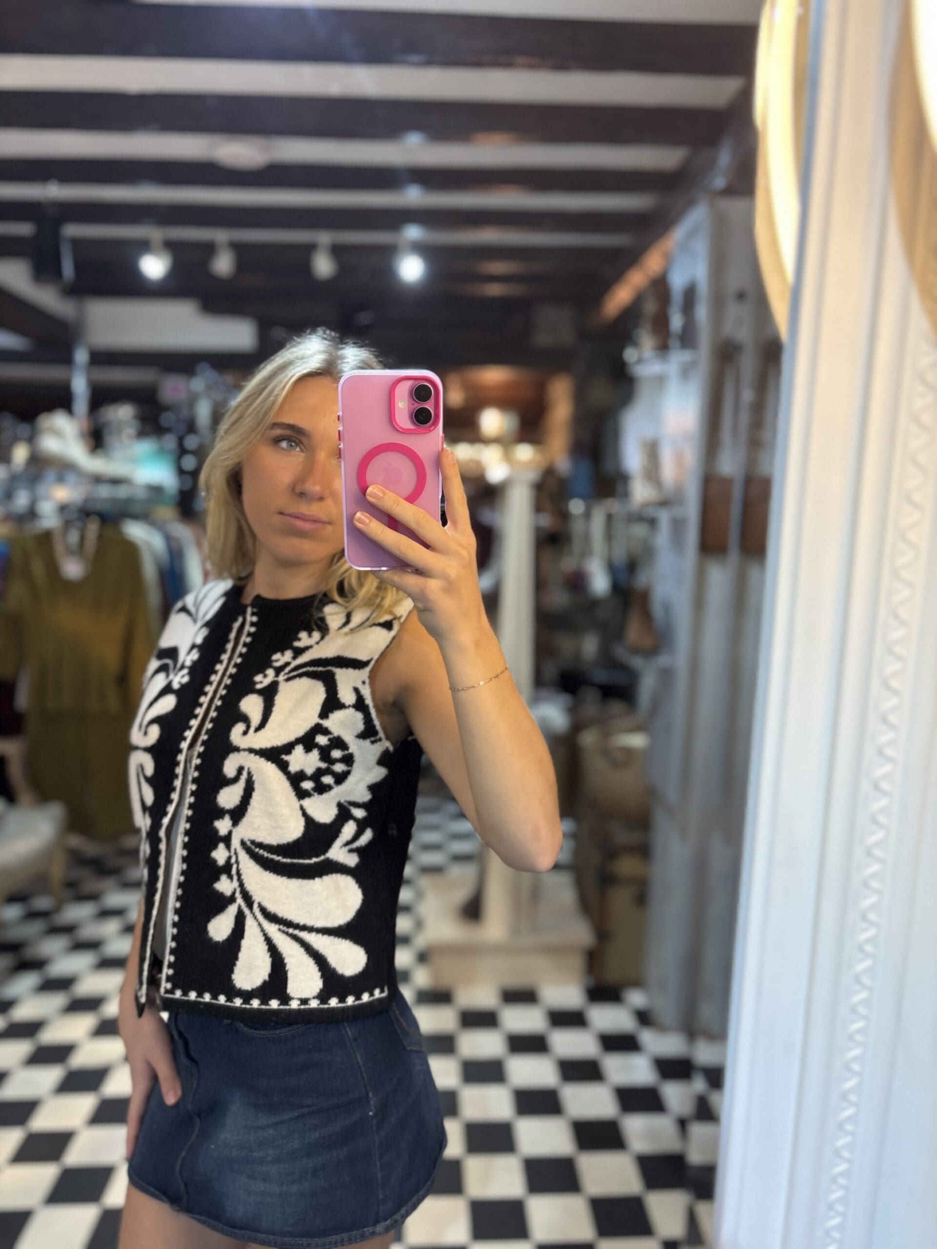 Soft Knit Open Waistcoat in 2 Colours