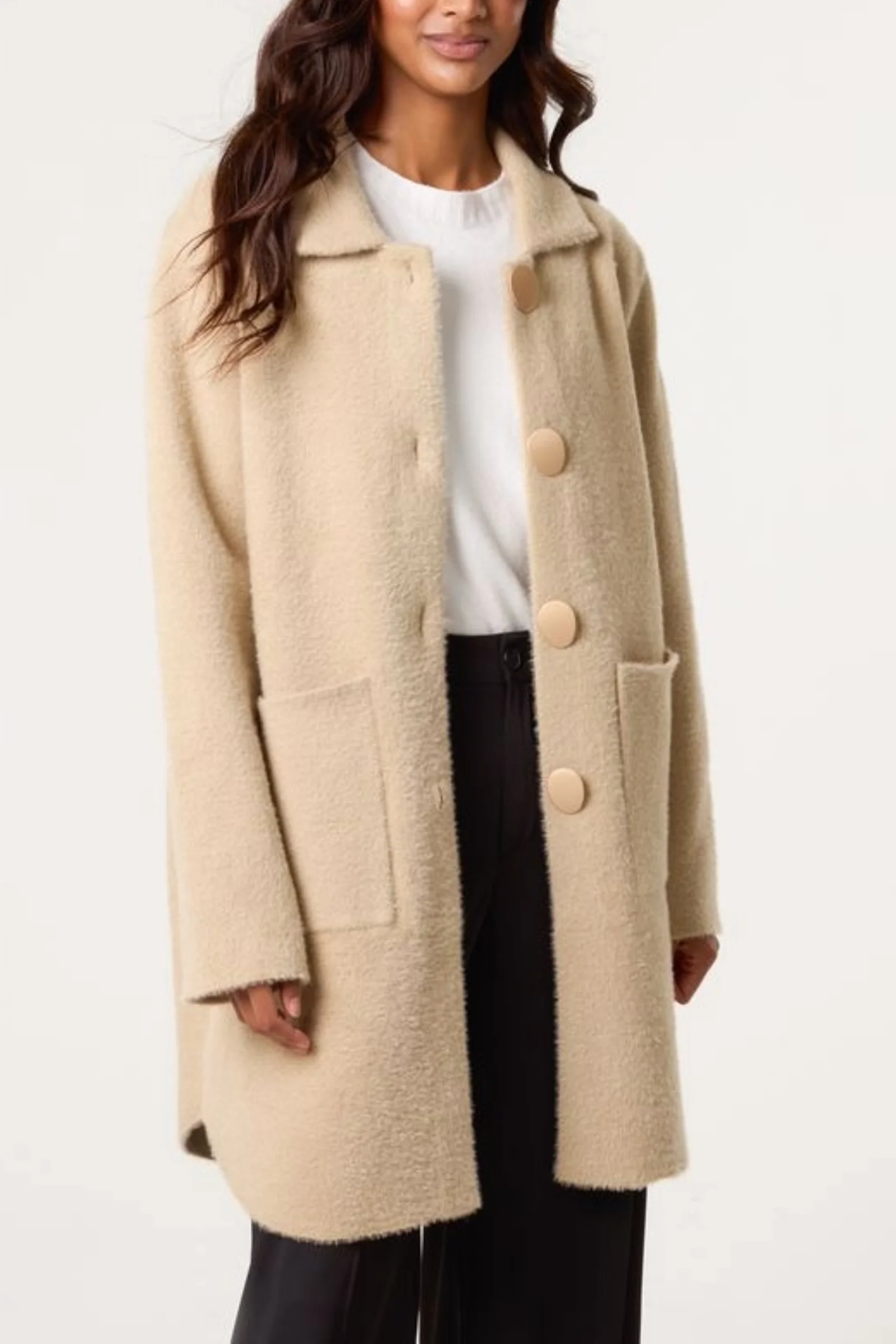Soft Classic Collar Overcoat