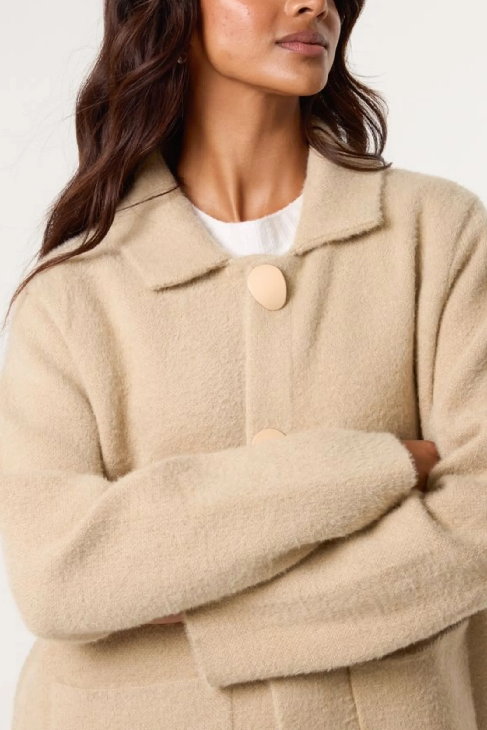 Soft Classic Collar Overcoat