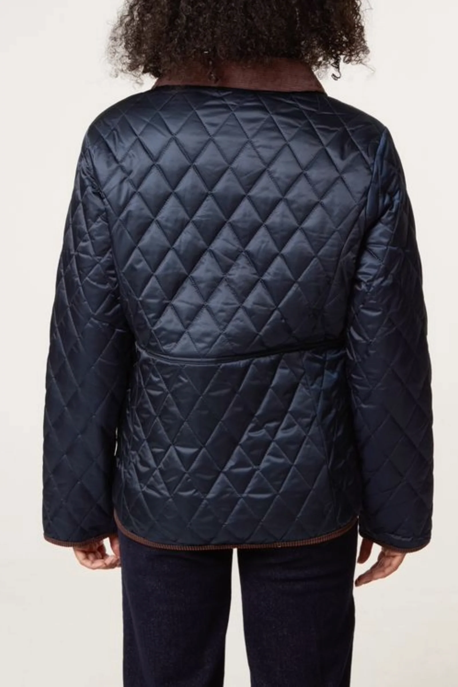 Navy Quilted Jacket