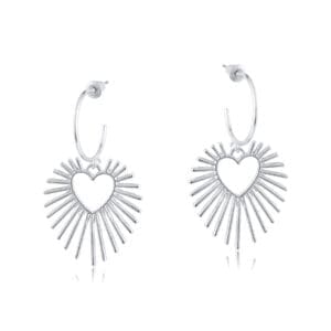 Selena Sunburst Hoop Earrings