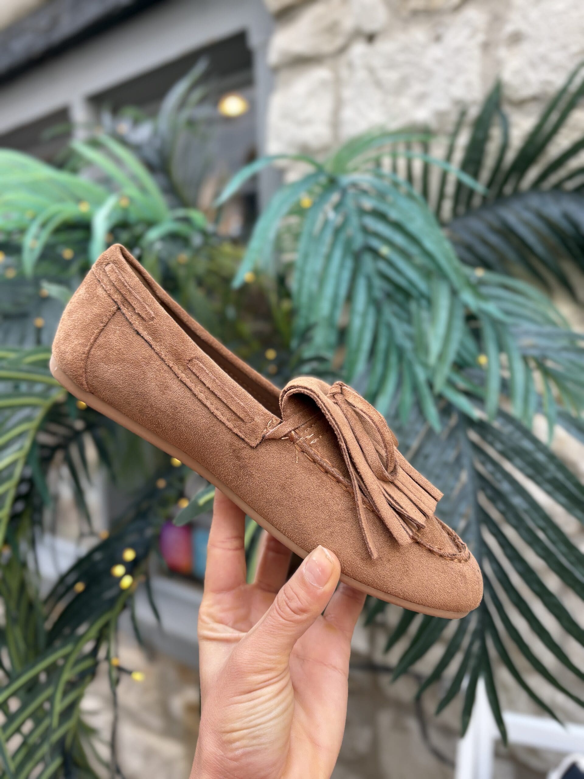 Tassel Moccasin in Camel