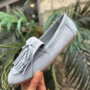 Tassel Moccasin in Blue