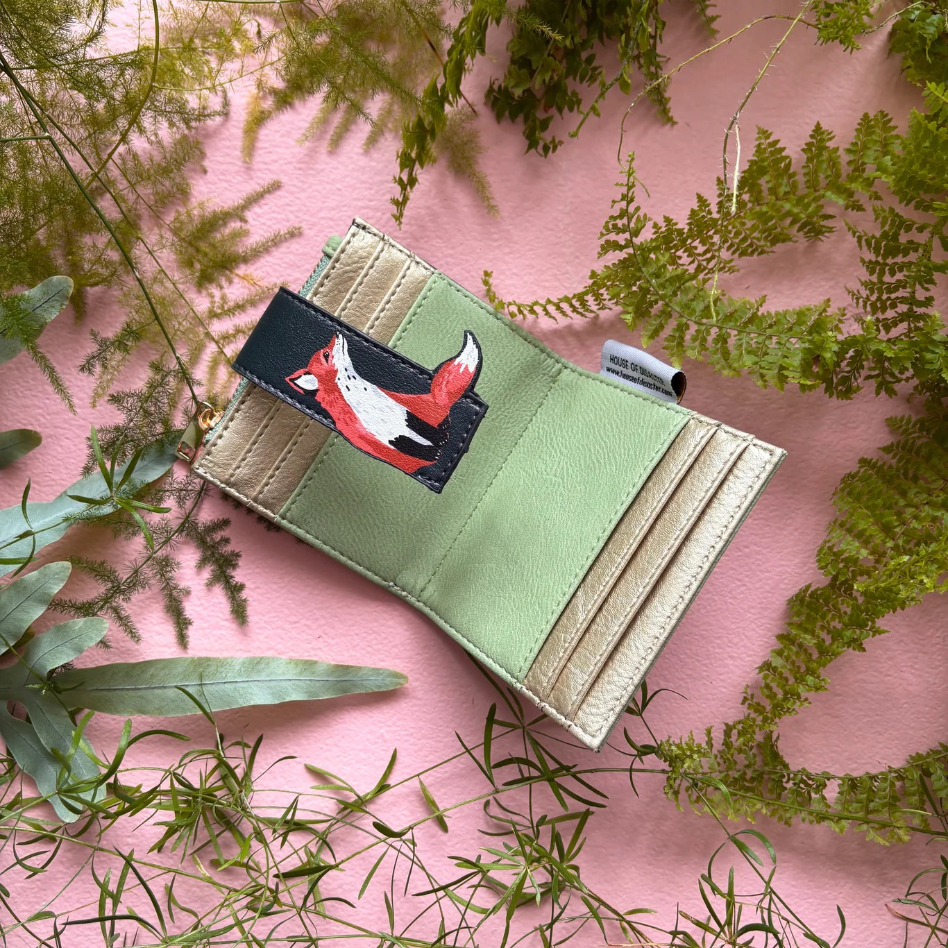 Secret Garden Fox Foldover Cardholder