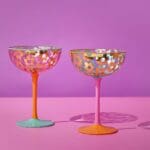 set of 2 coupe glasses
