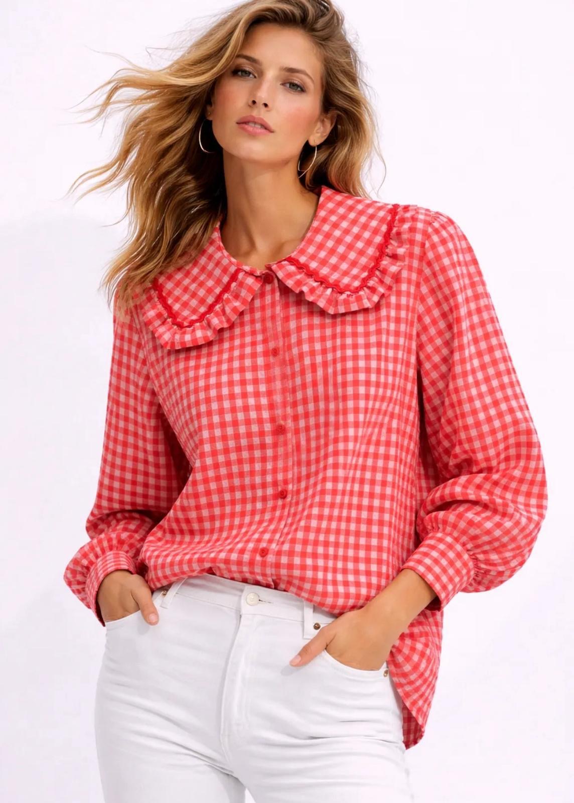 Doll Cotton Gingham Shirt