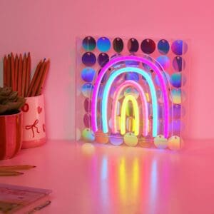 neon sign - rainbow