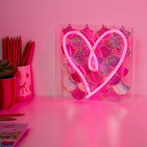 neon sign - heart