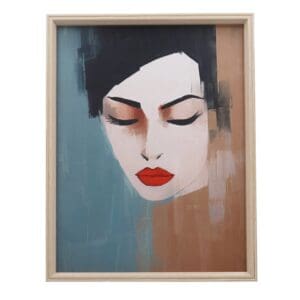 Woman's Face Framed Print 45cm Gisela Graham