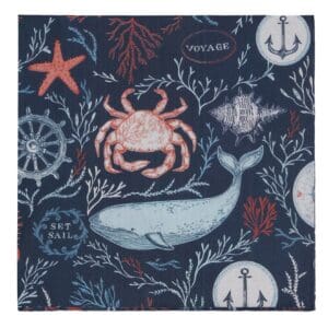 Pack/20 Paper Napkin - Sea Life