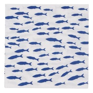 Pack/20 Paper Napkins Shoal of Fish Gisela Graham