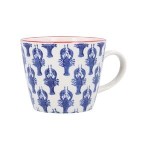 Stoneware Navy Lobster Mug Gisela Graham
