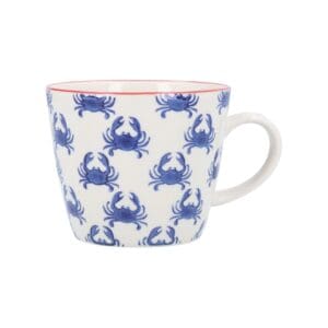 Stoneware Mug 12.5cm - Navy Crab