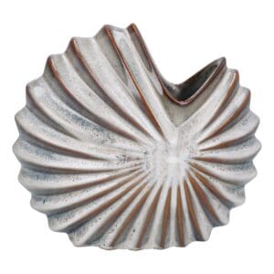 Stoneware Vase Natural Spiral Shell, Decorative Gisela Graham Small