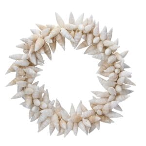 Shell Wreath 27cm - White Turret Shell