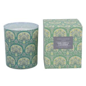 Gisela Graham Boxed Scented Candle - Earl Grey & Cucumber