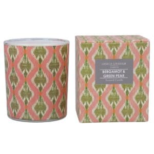 Gisela Graham Boxed Scented Candle - Bergamot & Green Pear