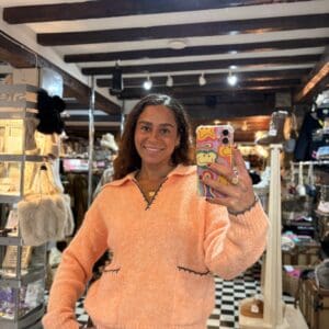 Stitch Hem Collar Knit Jumper in 3 Colours