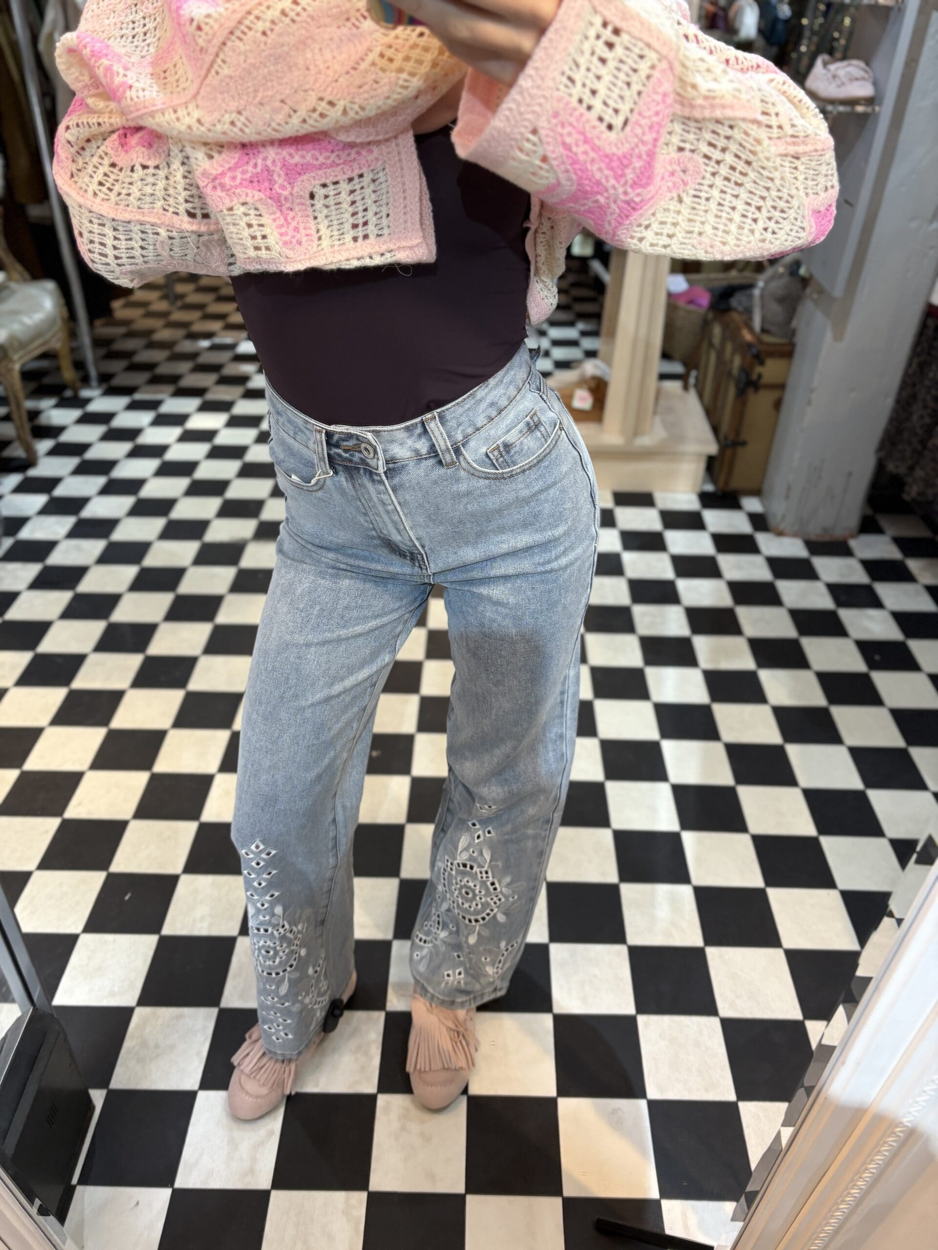 Embroidered Jeans