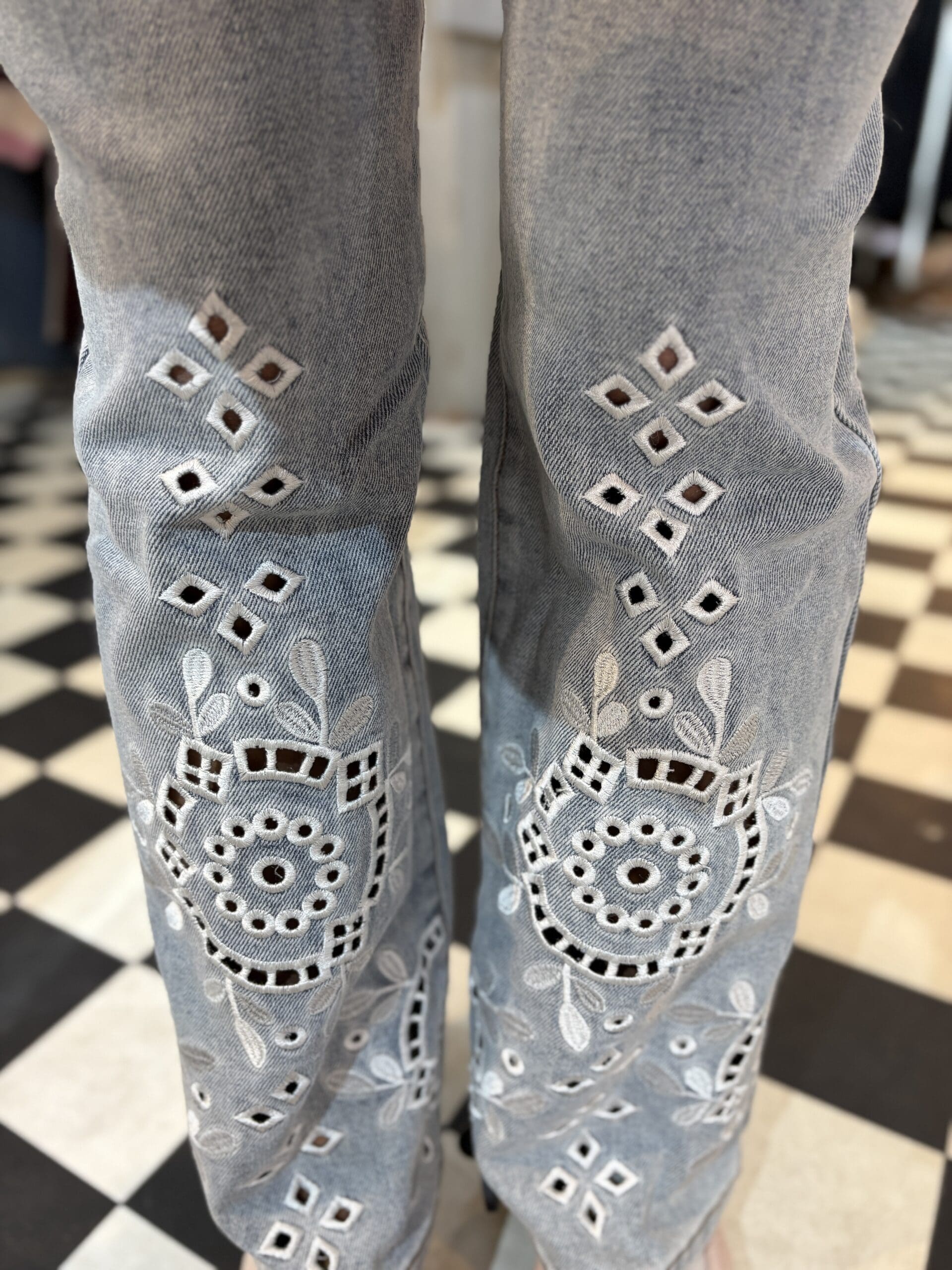 Embroidered Jeans