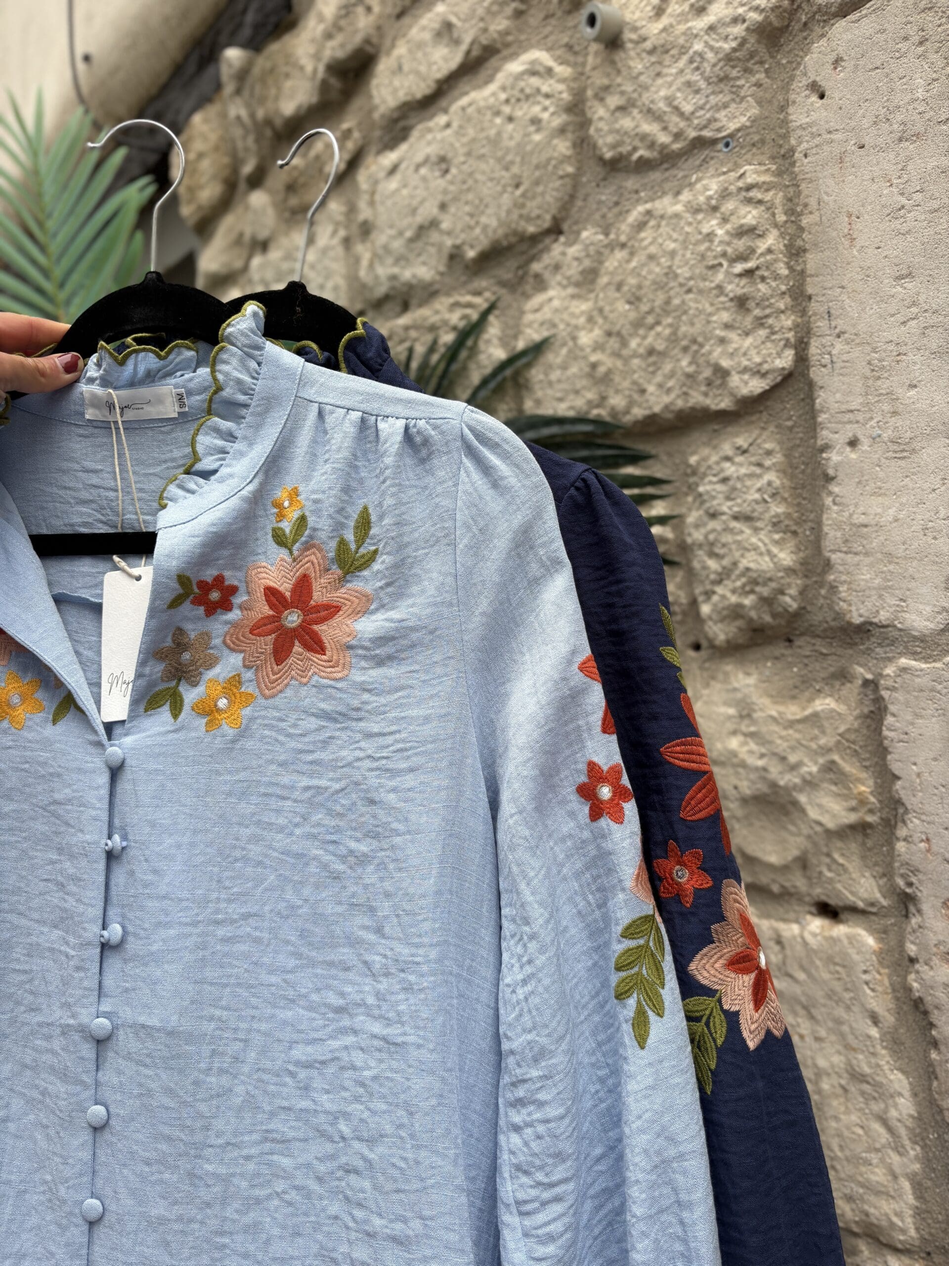 Floral Embroidered Blouse in 2 Colours - Image 5