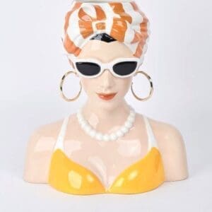 "SUMMER CHIC" LADY BUST VASE