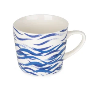 Wide Conical Mug - Blue Sea Waves