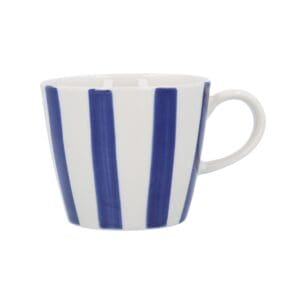 Stoneware Mug 12.5cm - Navy Stripe