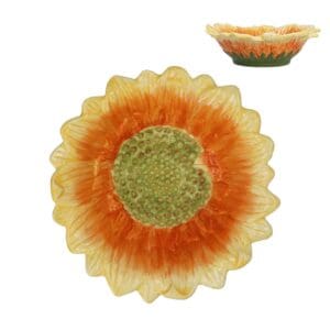 Stoneware Bowl 16cm - Sunflower