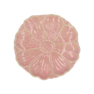 Stoneware Plate 16cm - Pink Flower