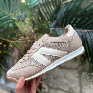 Beige ‘V’ Trainer