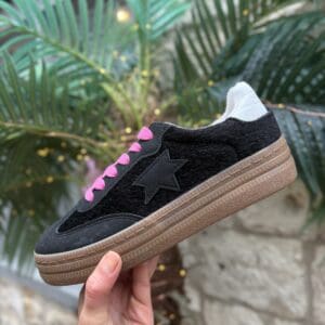 Black Star Trainer with Pink