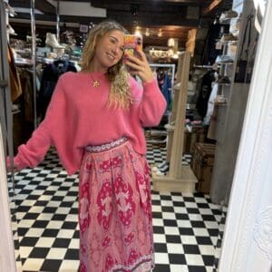 Cotton Pattern Print Skirt in 4 Colours