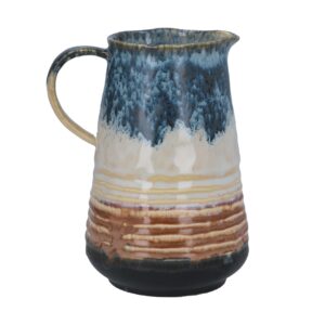 Blue Reactive Glaze Jug - 16cm