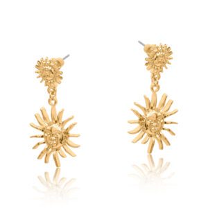 Matilda Petite Brass Earrings