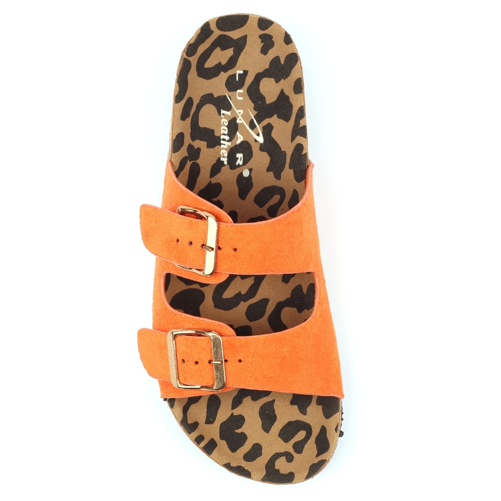 Pecan Orange Sandal