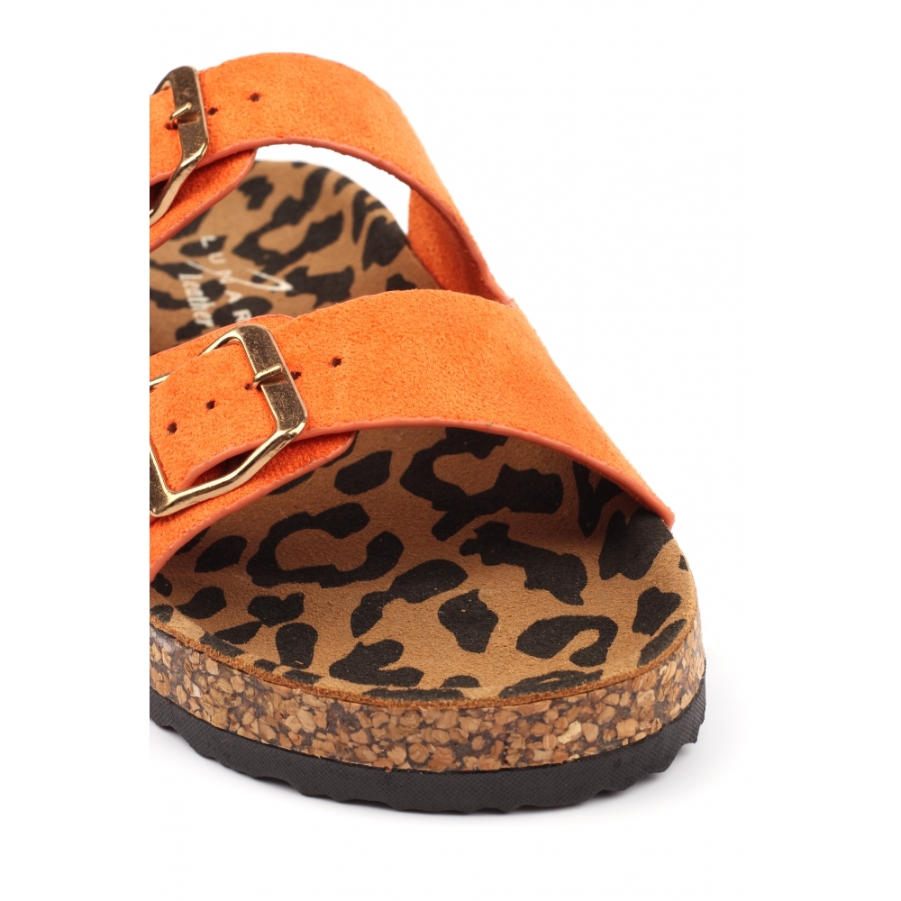 Pecan Orange Sandal