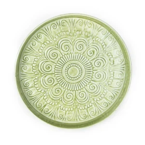 32cm Round Metal embossed enamel Tray