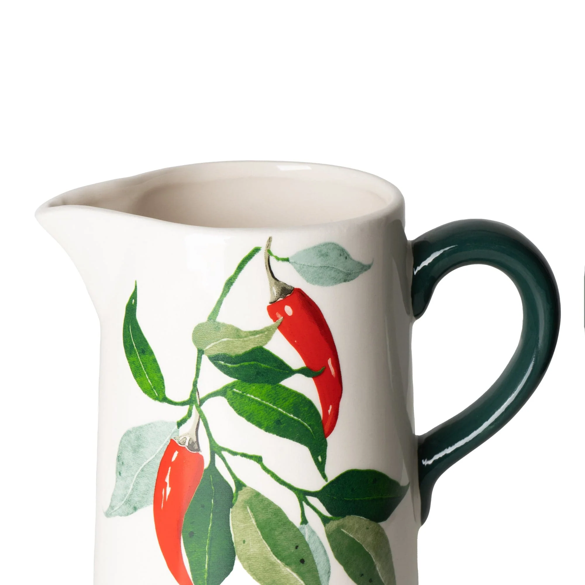Large Straight Sided Jug - Chillies