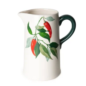 Large Straight Sided Jug - Chillies