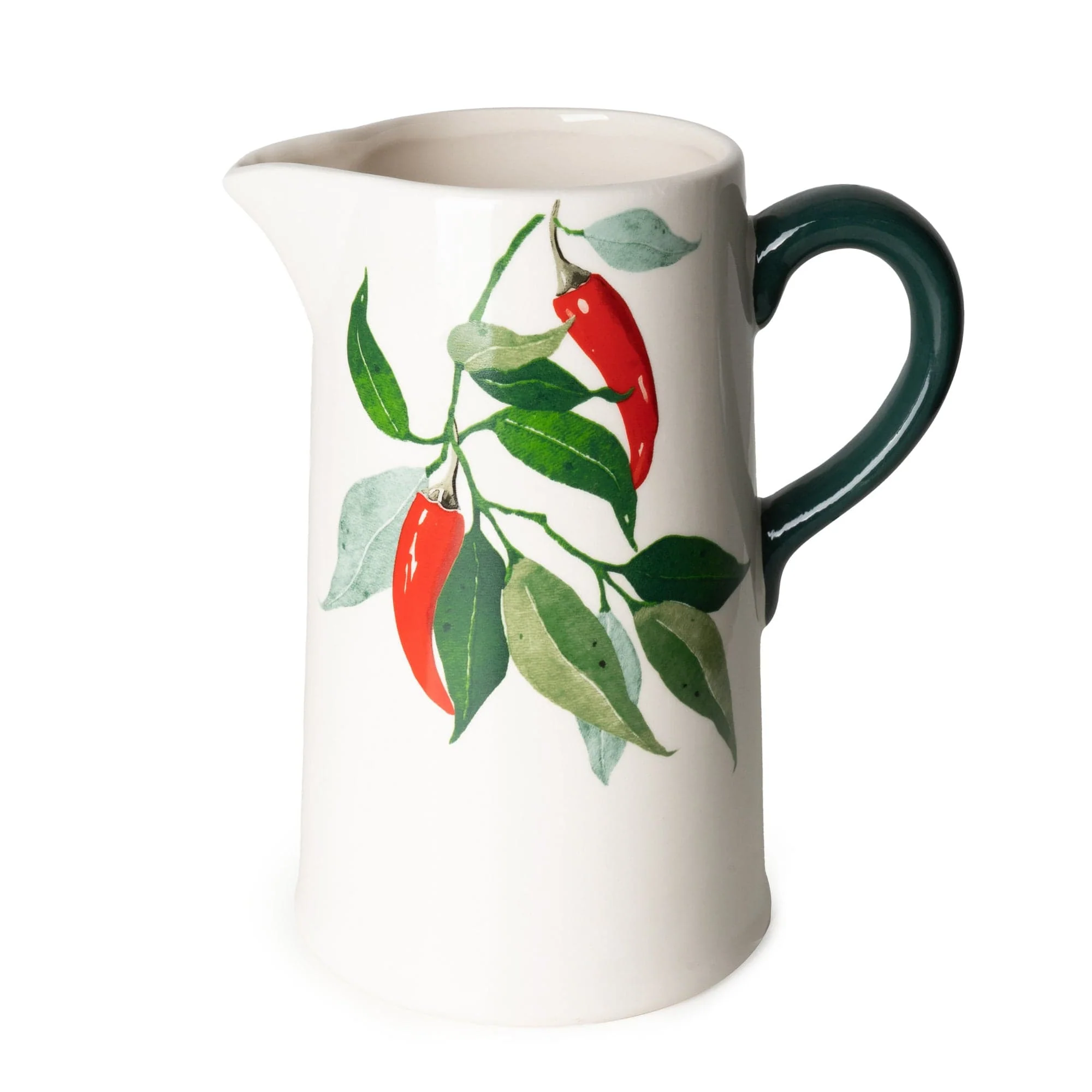 Large Straight Sided Jug - Chillies