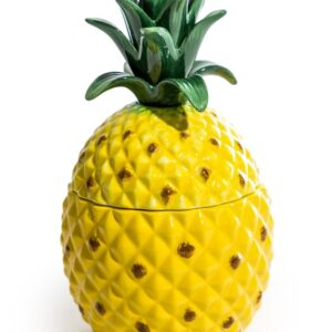 LARGE CERAMIC PINEAPPLE JAR / STORAGE BOWL