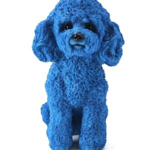 ELECTRIC BLUE POODLE ORNAMENT