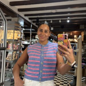 Stripe Knit Waistcoat in 2 Colours