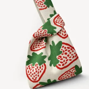 Strawberry Knitted Bag