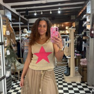 Lurex Star Top in 3 Colours