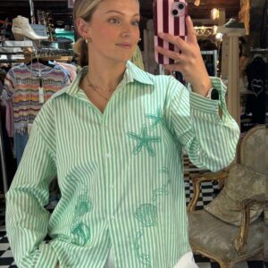 Sealife Embroidered Shirt in 4 Colours
