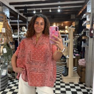 Oversized Bandanna Top