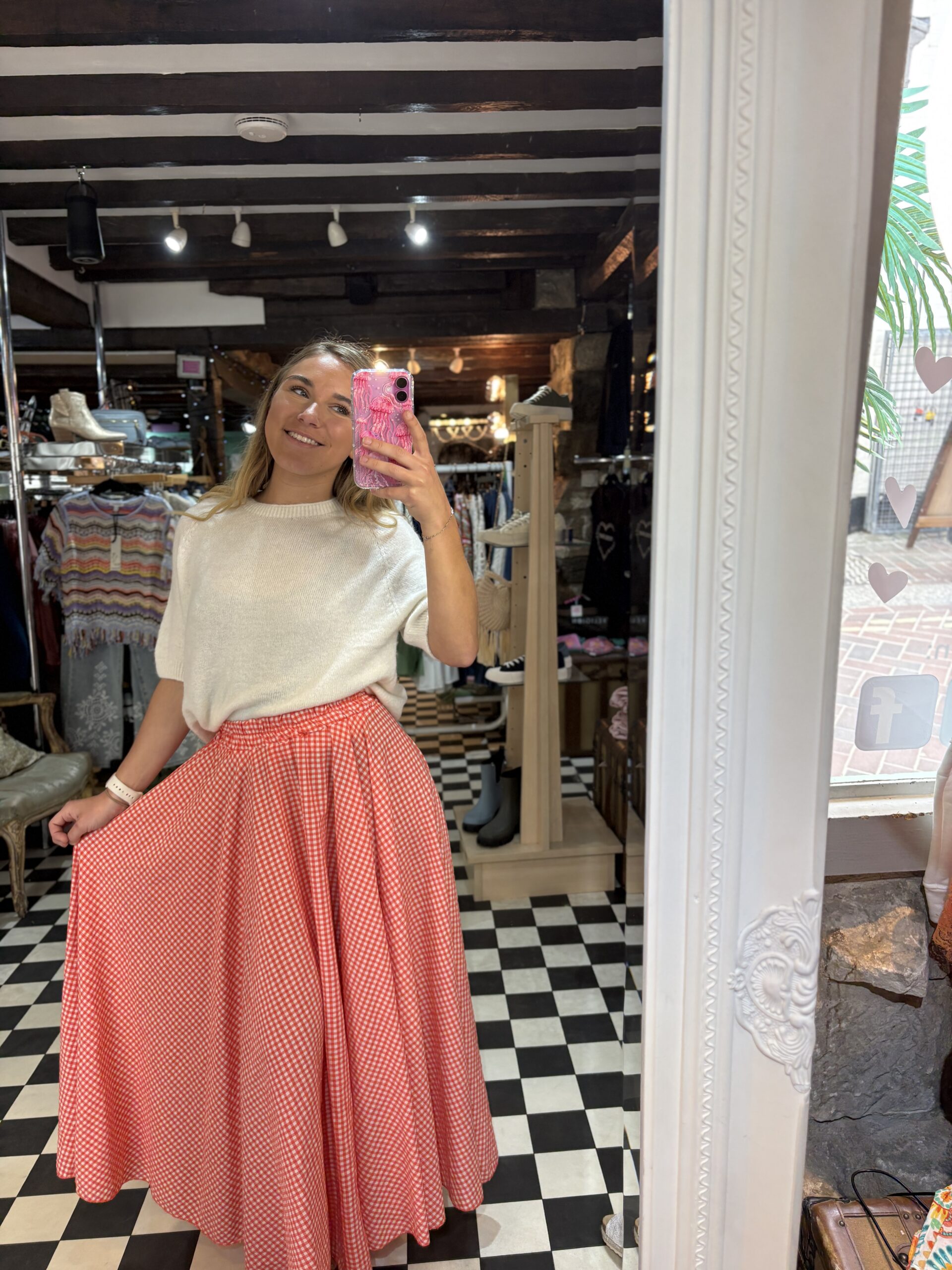 Gingham Skirt in 3 Colours