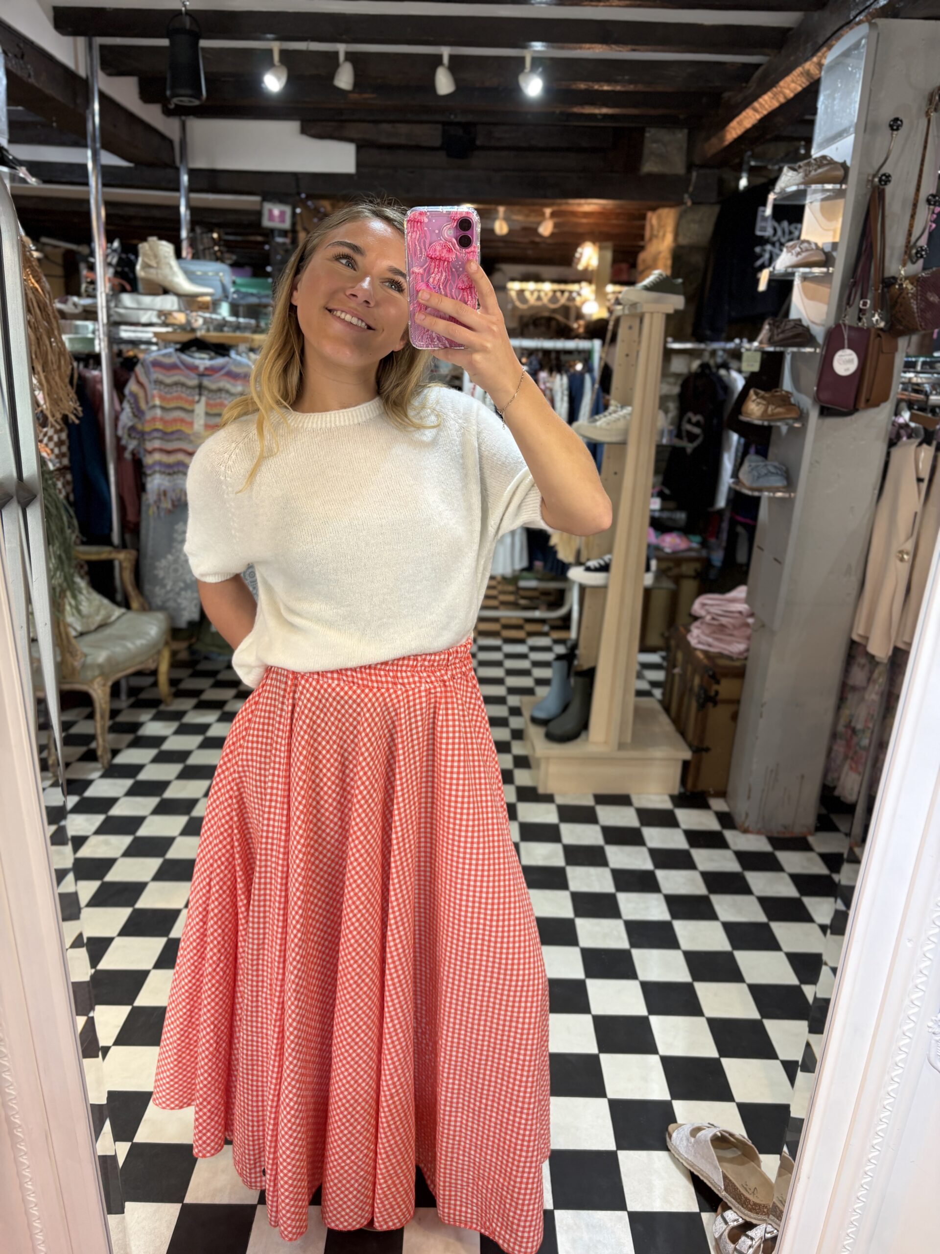 Gingham Skirt in 3 Colours